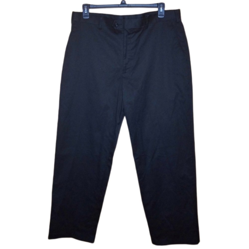 Brandini Mens 38 X 32 Black Dress Pants Slacks